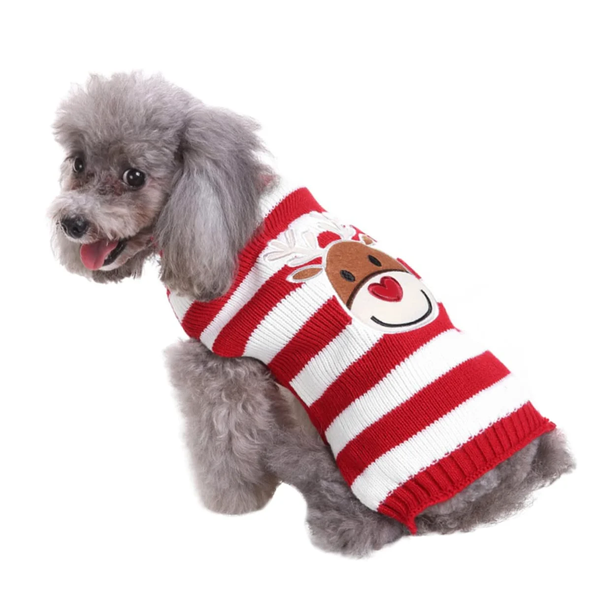 Mipcase 3 Pz Maglione Natalizio per Animali Domestici Costume da Gatto di Natale Maglione per Cani in Pile per Cani Costume Cane Natale Maglioni Cane Vestiti Invernali per
