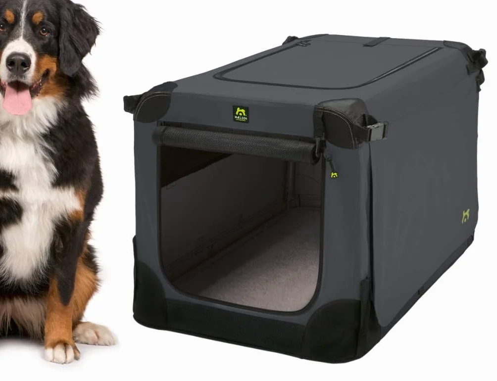 Maelson Soft Kennel - Contenitore per Cani, Colore: Antracite, 72 x 51 x 51 cm