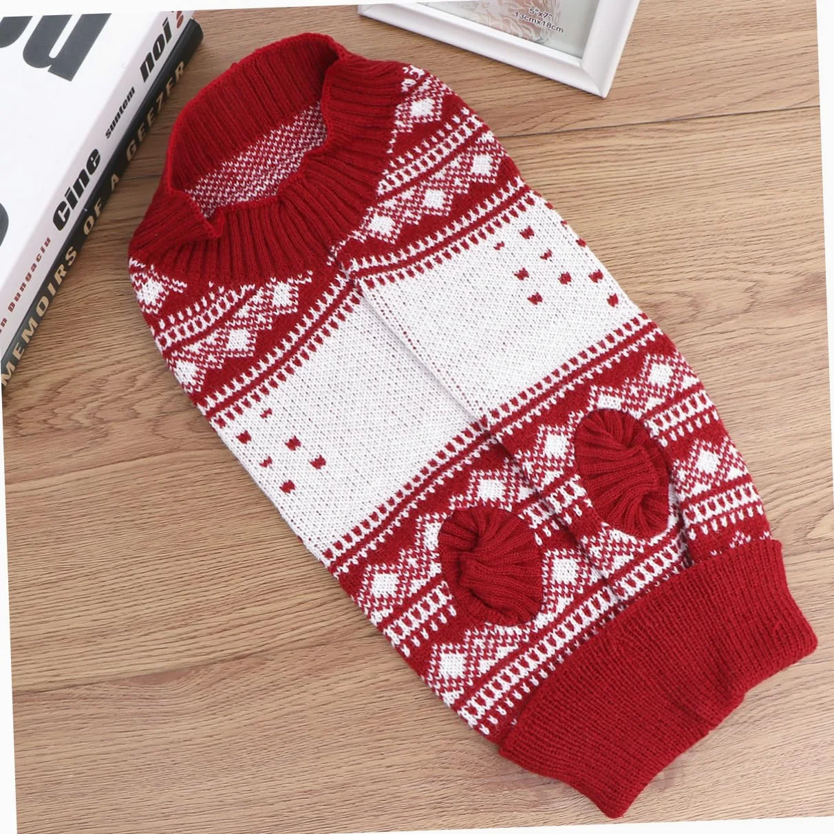 BESPORTBLE 3 Pz Maglione Caldo a Collo Alto per Animali Domestici Cappotto Cane Cappottino Cane Vestiti per Cuccioli Pigiama Natalizio per Cani Maglioni Natalizi Vestiti Invernali per Cani