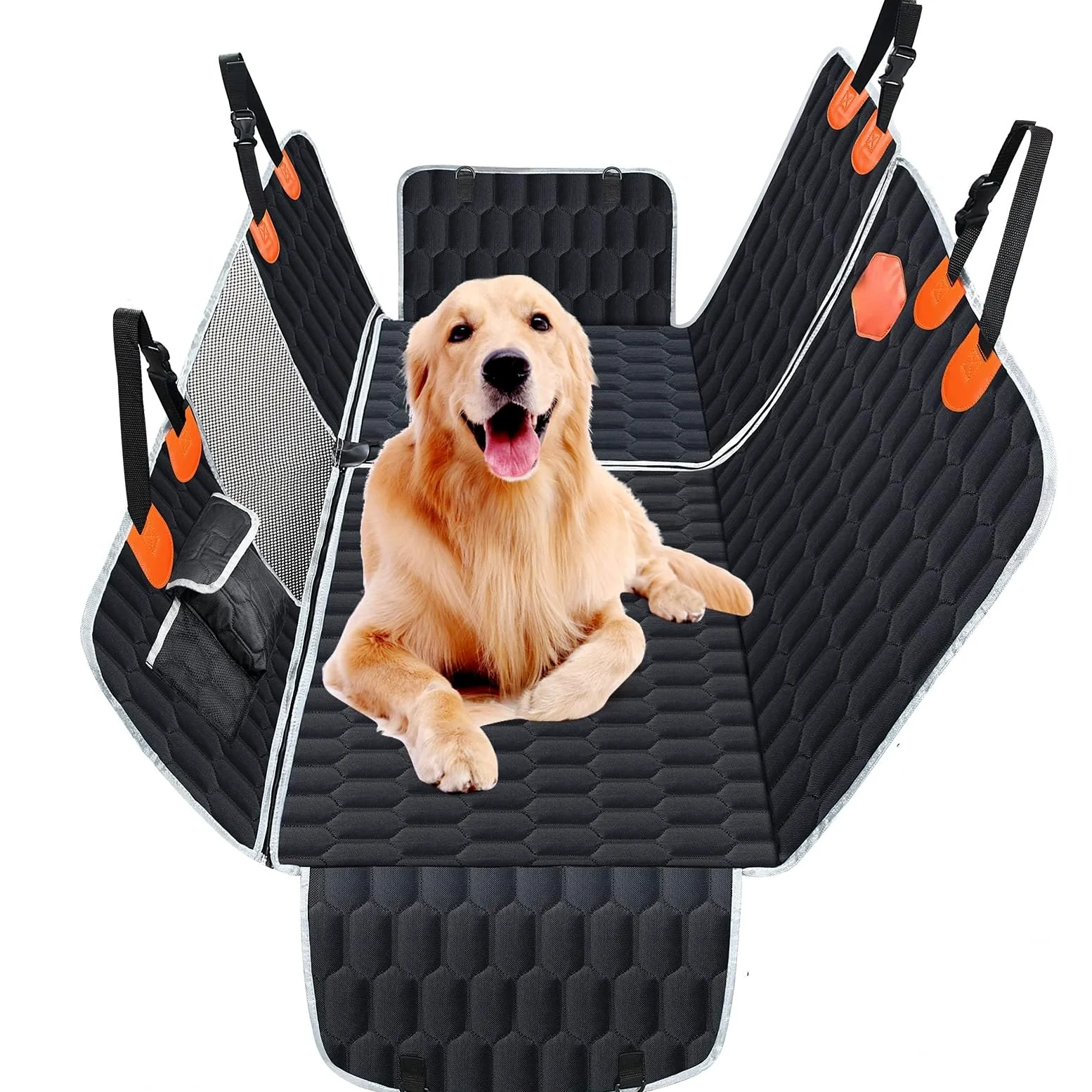 Coprisedile Auto Cani Telo per Ford KA+ Active (ab Bj.2018) -, Coprisedili Posteriore Cani Impermeabile Antiscivolo con FinestreAntigraffiato Telo Cane Auto
