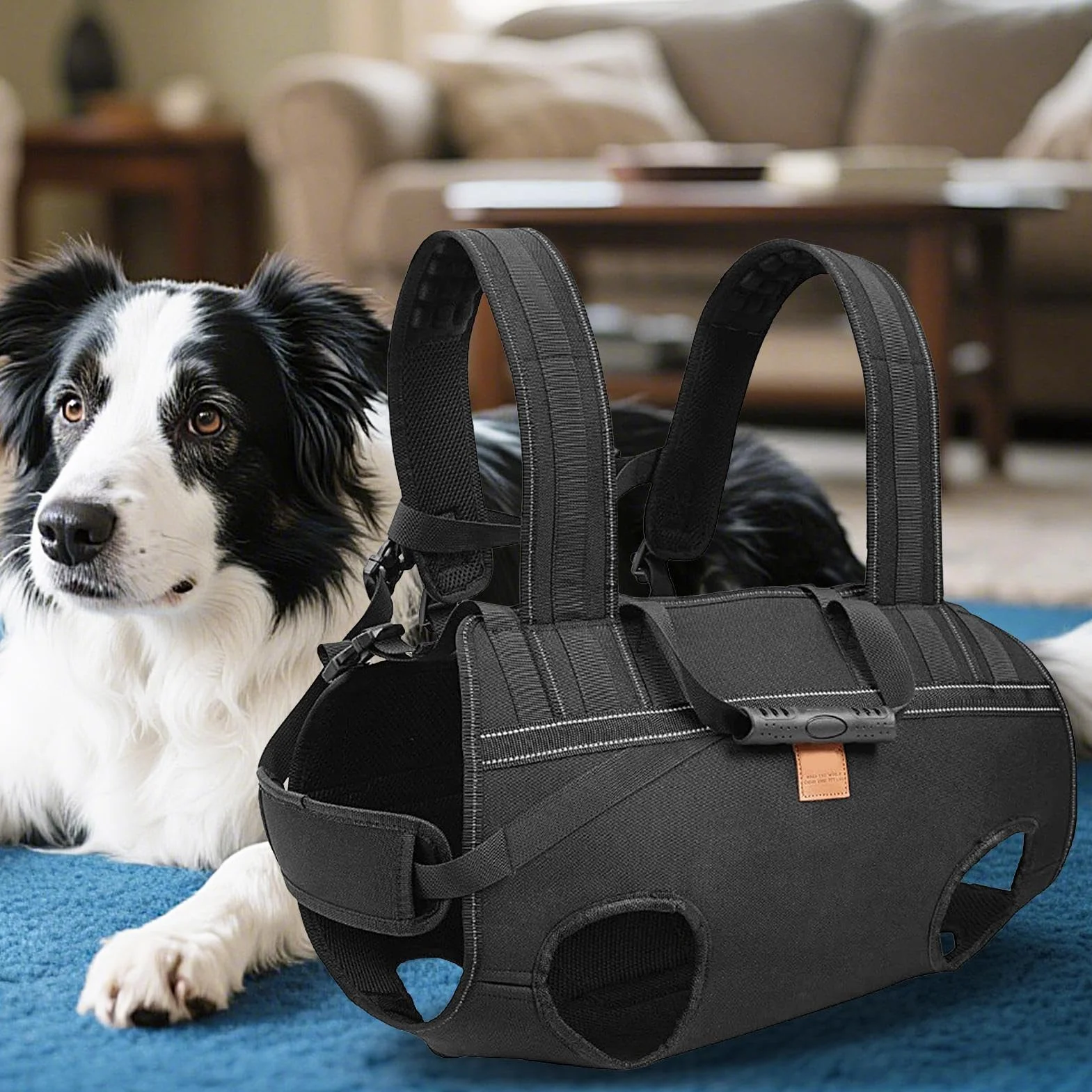 Imbracatura Per Sollevamento Cani Pettorina Regolabile Traspirante | Imbracatura Di Sostegno Canino per Escursionismo Viaggi Passeggiate Quotidiane Movimento Riabilitazione