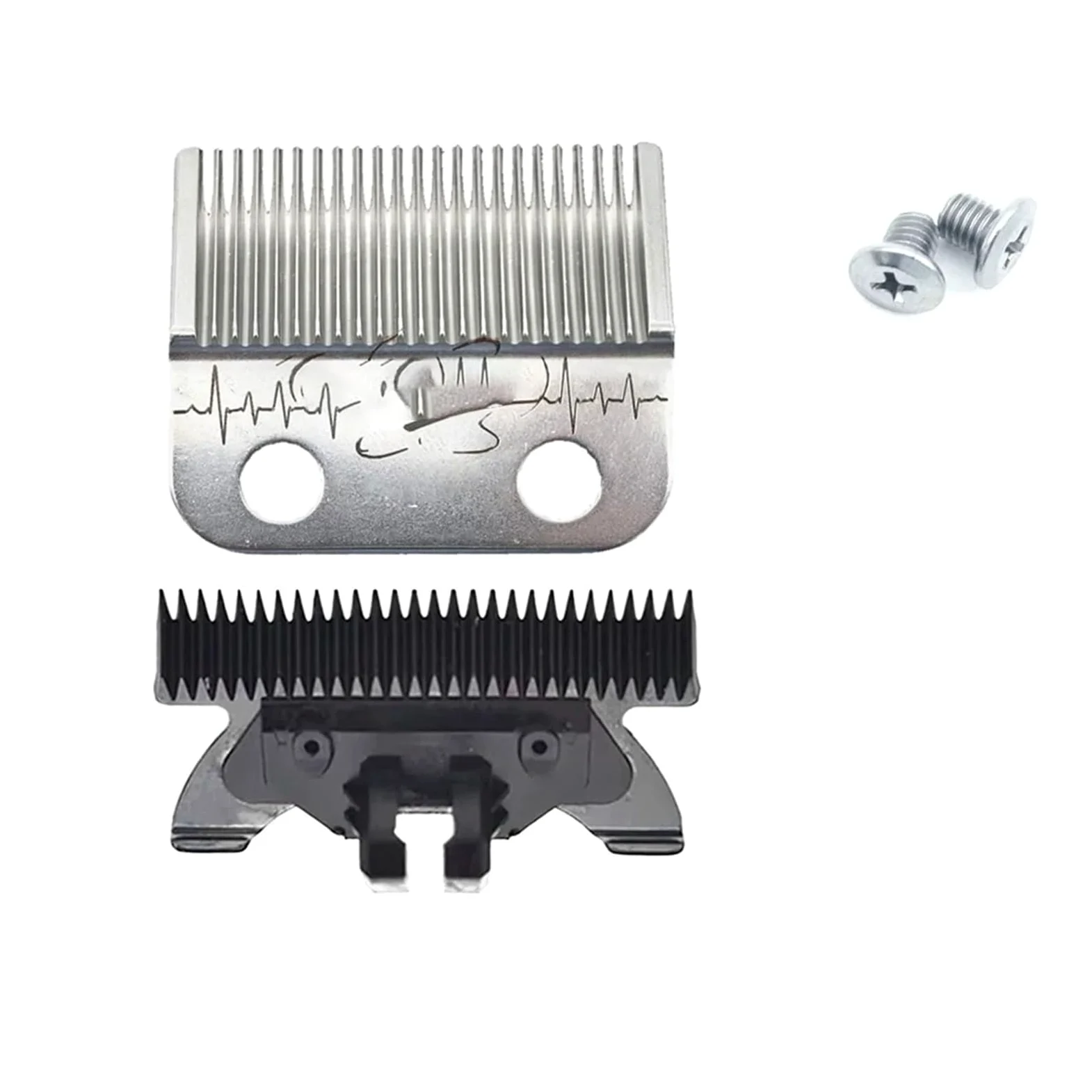 Lama for Tosatore Elettrico Compatibile Con ROSYOUS JUCAI JC06 8148 Madeshow R66 | Compatibile con le lame DLC V001 V003 M10 CRUNCH(SILVER x2)