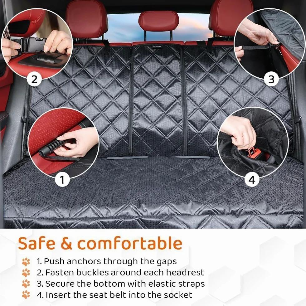 Coprisedile Auto per Cani per Mini Coopers R55 R57 r58 r59 R60 | Protezione Sedile Posteriore Impermeabile Tappetino Viaggio Animali Domestici