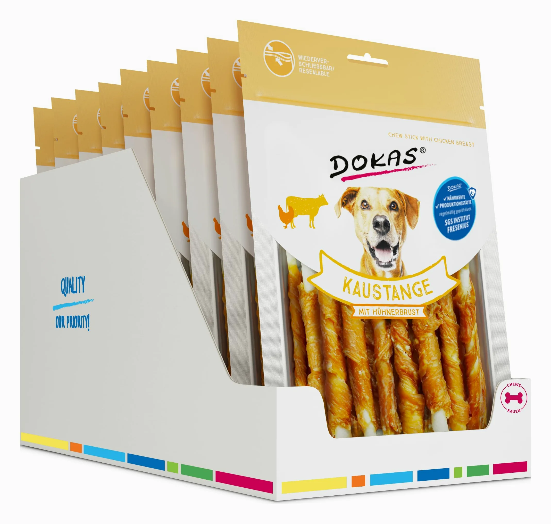 Dokas - Canna da pesca per pollo, 9 x 200 g