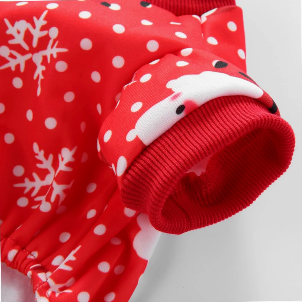 HMJGDHX 2 Pezzi Vestito Natalizio per Cani Tuta Invernale per Animali Domestici Design Confortevole Vestiti per Animali Domestici Rossi per la Stagione Fredda