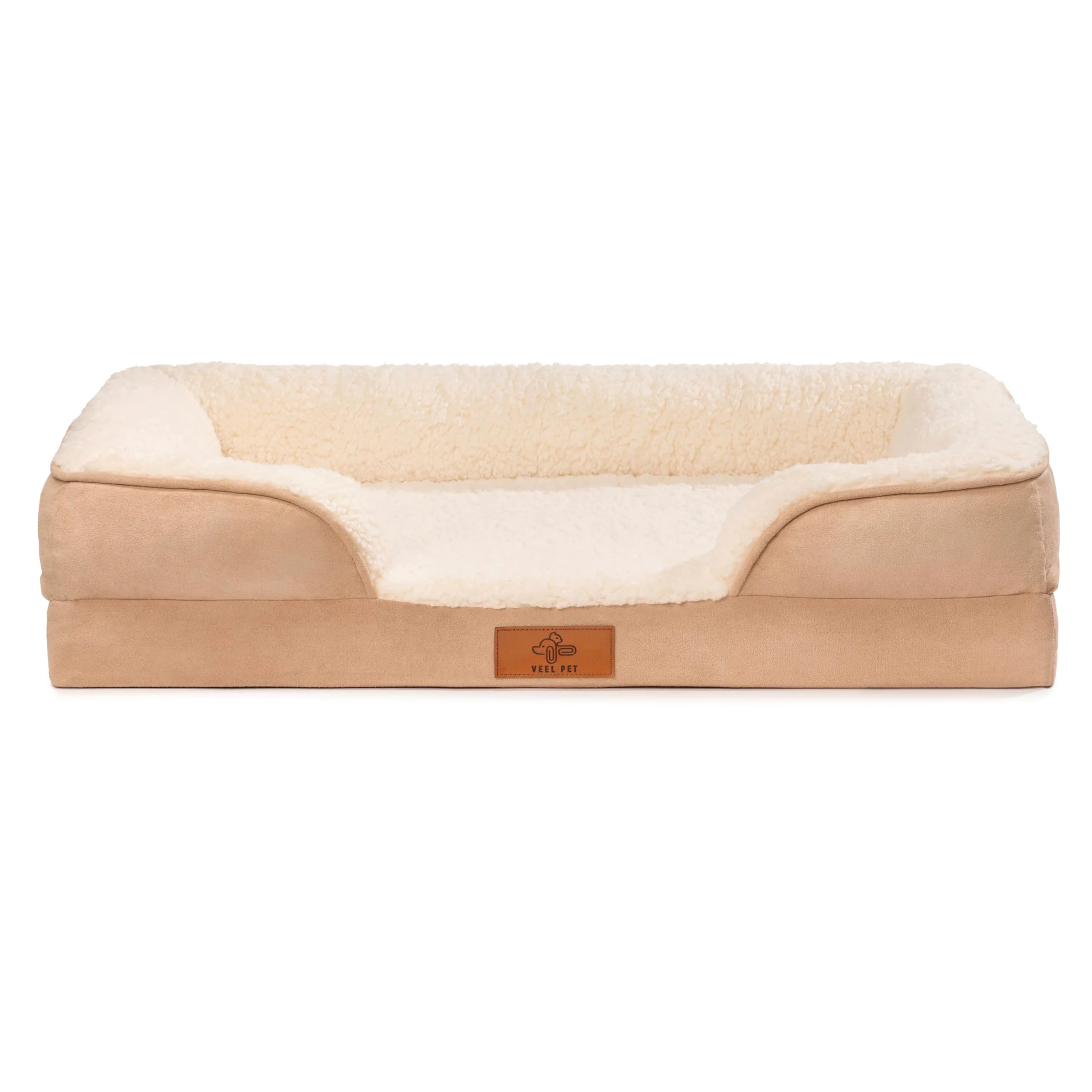 Cuccia Ortopedica per Gatti con Bordi Rialzati – Letto Morbido e Lavabile per Gatto, Materasso memory foam con Fondo Antiscivolo, Fodera Sfoderabile, Cuccia Comfort Premium (SMALL)
