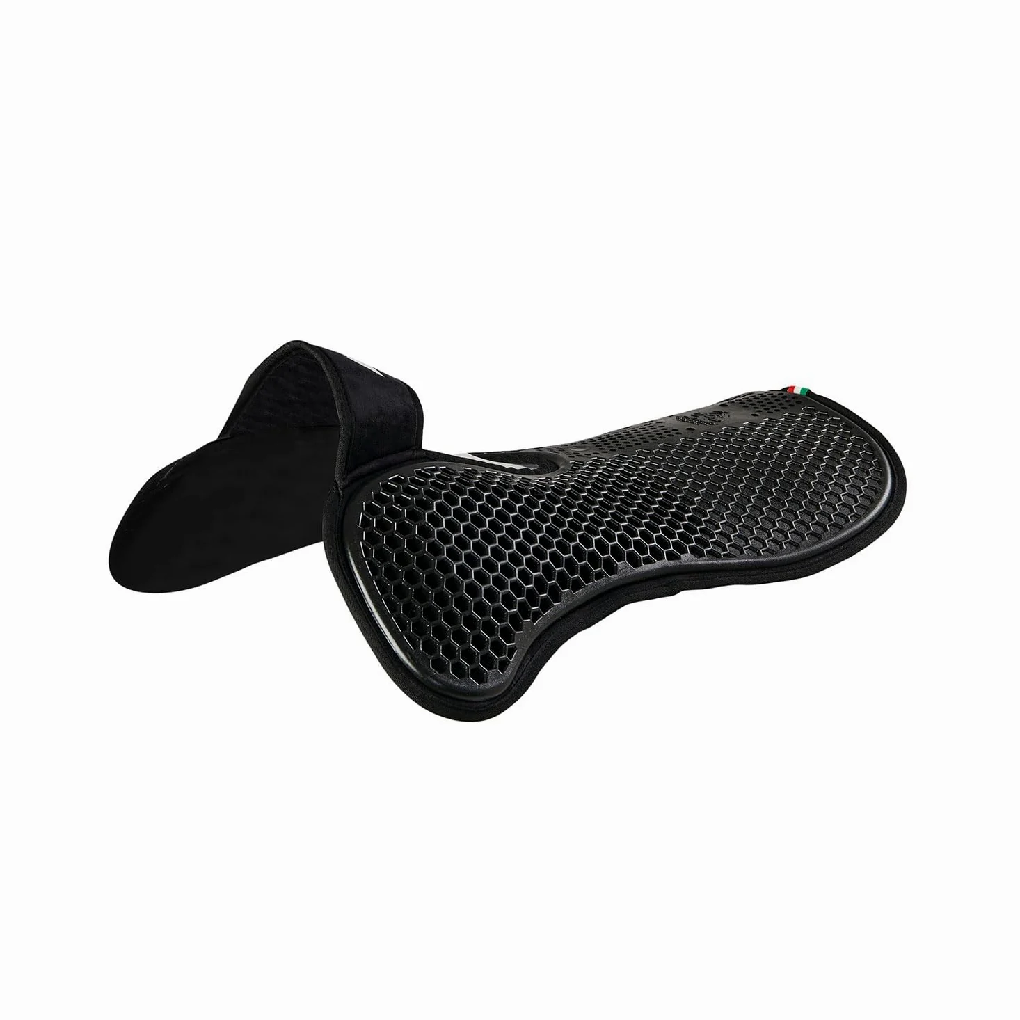 ACAVALLO SALVAGARRESE FREE HEXA GEL 1/2 PAD E ALZATA ANTERIORE CON MICROPILE CAVALLO EQUITAZIONE ALZAPALETTA (NERO)