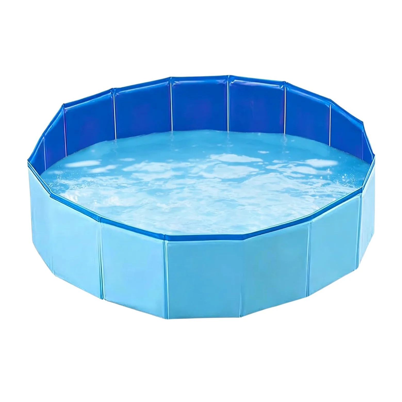 Piscina per Cani Vasca da bagno pieghevole portatile antiscivolo 120 x 30 | Vasca da Bagno Rigida per Animali Domestici per bambini, cuccioli, gatti, animali domestici, interno ed esterno