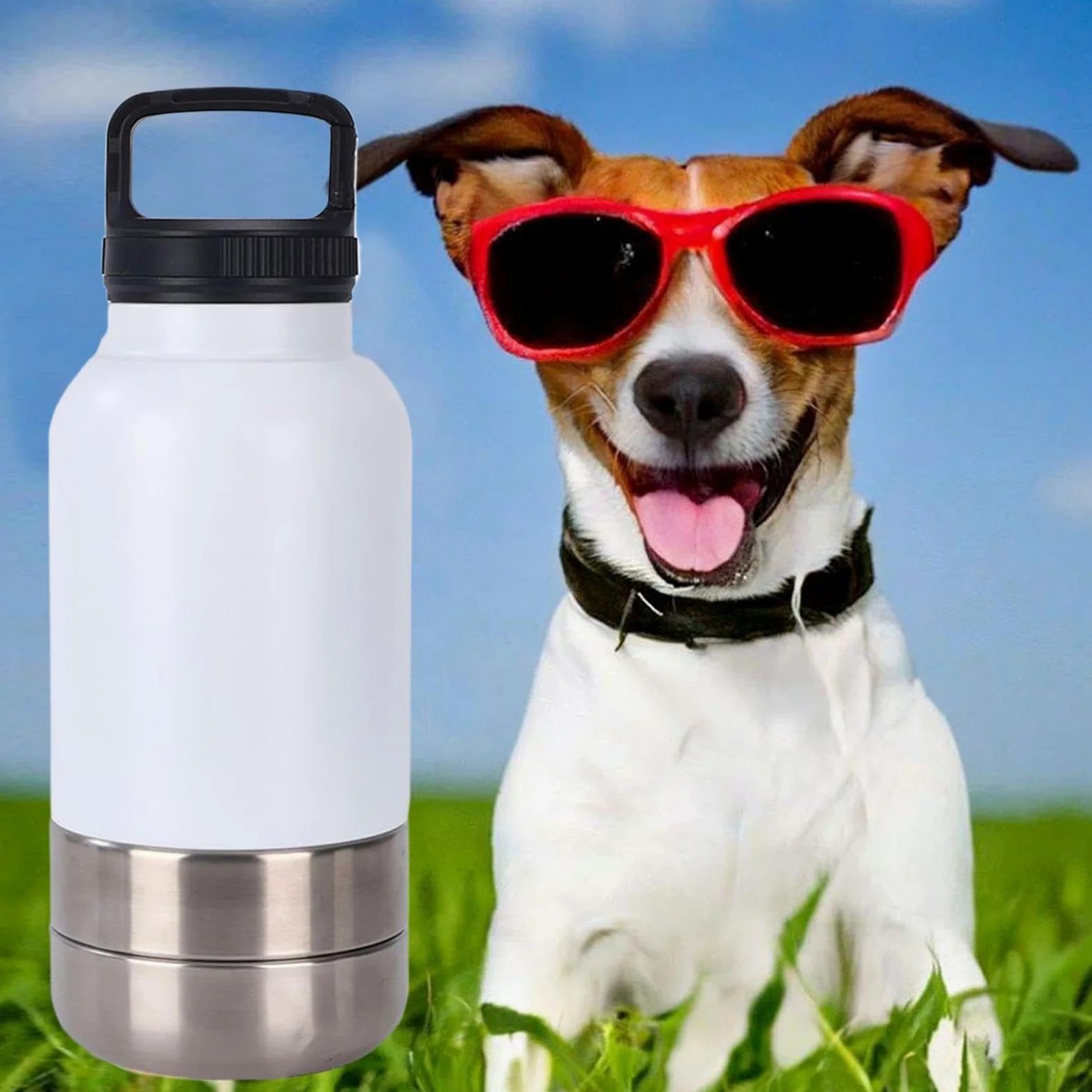 Borraccia Da Viaggio Cani Dispenser D'Acqua Portatile Da 1,52 L Per Cani | Borraccia Antigoccia Cuccioli Per Viaggio Appartamento Outdoor Road Trip Escursioni Campeggio Passeggiate Picnic Dormitor