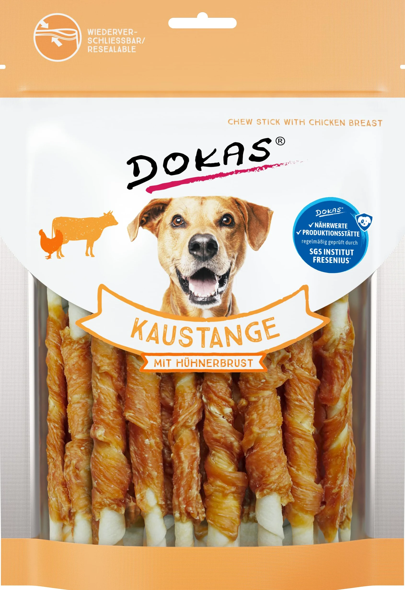 Dokas - Canna da pesca per pollo, 9 x 200 g