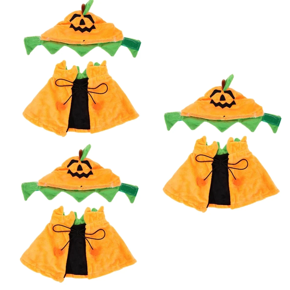 POPETPOP 3 Set Mantello Per Animali Domestici Vestiti Di Zucca Per Cani Costume Da Cane Mantello Per Cappello Da Compagnia Animale Domestico a Doppia Faccia Cappello Per Gatto Peluche