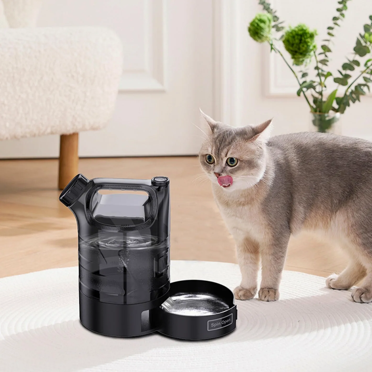 Bottiglia d'Acqua da Viaggio per Cani Dispenser Da Bere Per Animali | Bottiglia D'acqua Per Cane Grande Capienza Per Viaggi, Escursioni, Spiaggia, Attività All'aperto