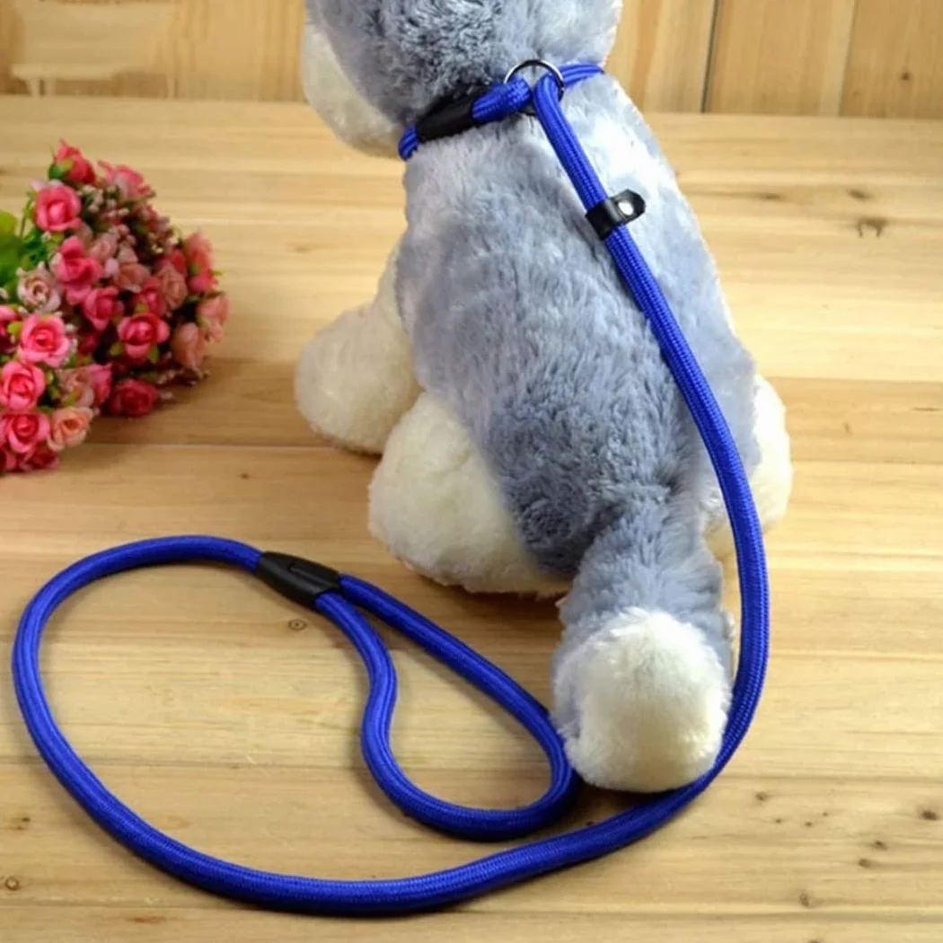 Morbido Guinzaglio Per Cani Guinzaglio Per Cani Da Compagnia Corda Per Addestramento Regolabile In Nylon Per Cinghia Per Per Trazione Imbracatura Per Antiscivolo Flexi(Black,8MM*140CM)