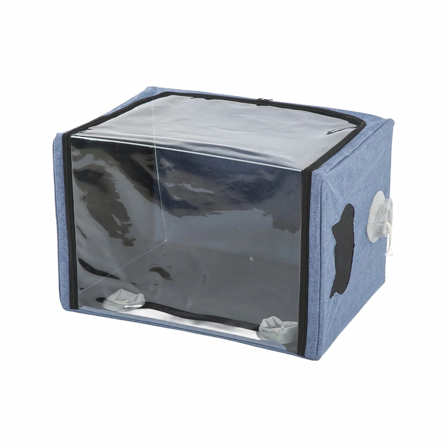 lyrlody Box per Asciugatura Animali, Scatola di Toelettatura Portatile per Animali Domestici in tessuto Oxford, per Gatti, Cani e Domestici