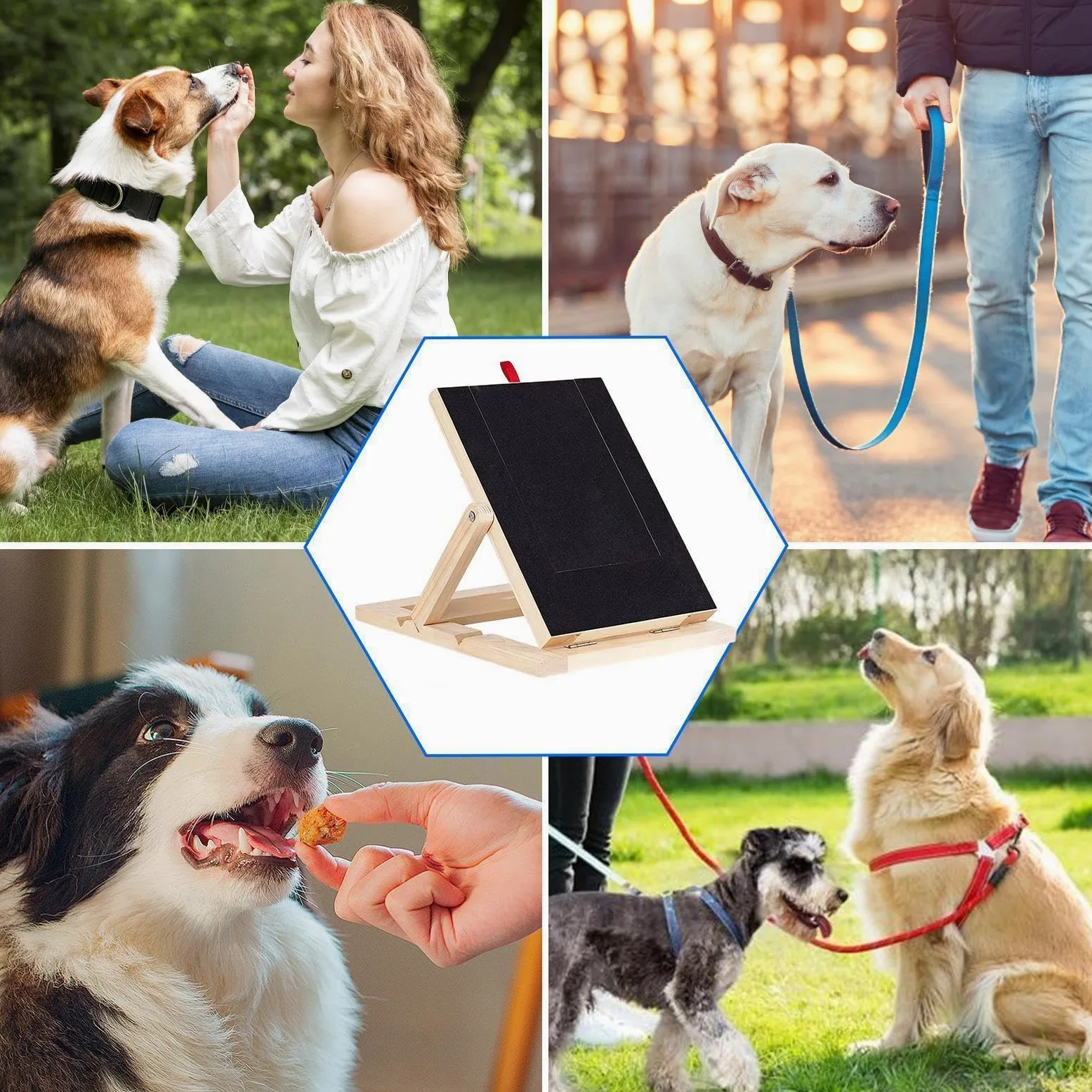 Tavoletta Grattante Limatura Unghie per Cani Limatore per unghie in legno | Tappetino Abrasivo Unghie Cane Con Cassetto Snack Addestramento interattivo cuccioli razze piccole medie grandi e angolo