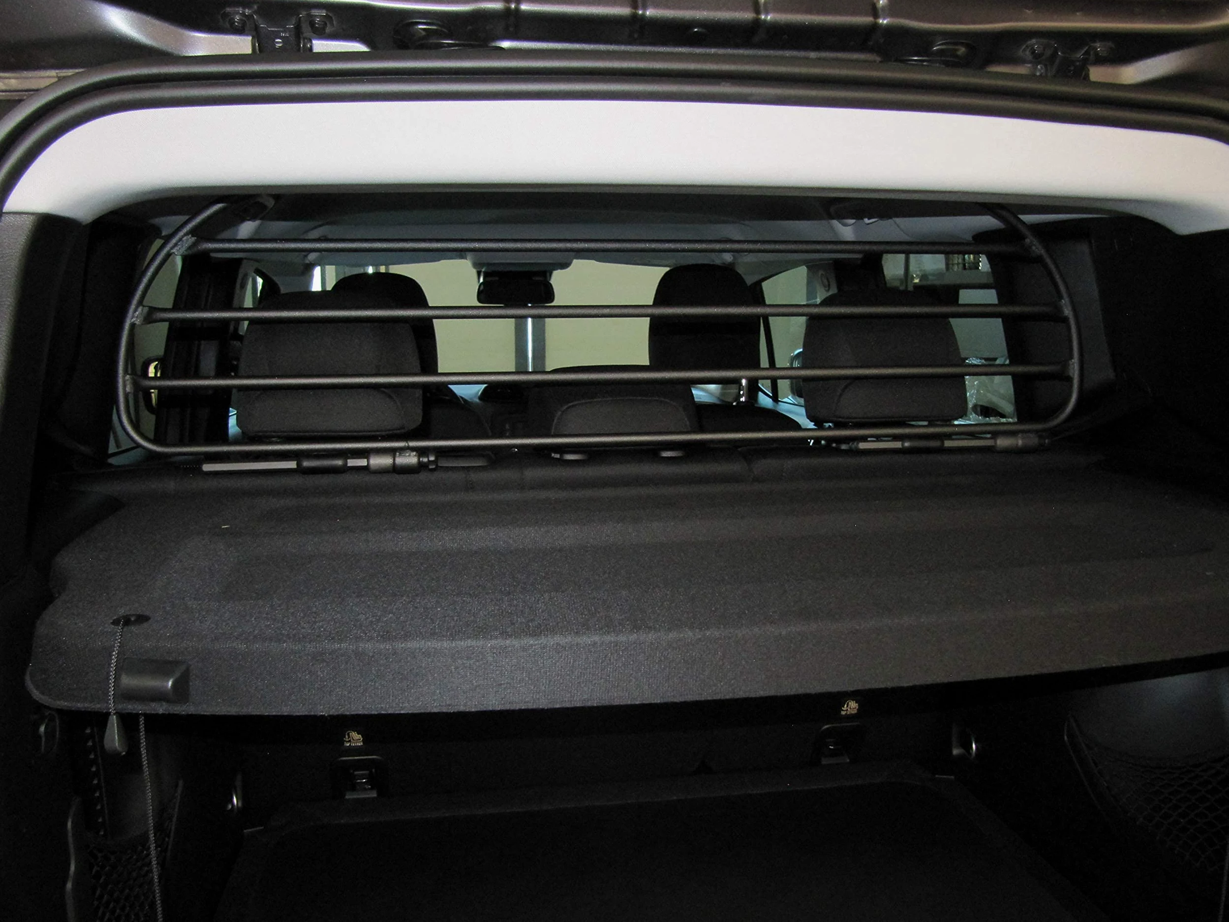 ERGOTECH Divisorio Griglia Rete Divisoria Compatibile con Jeep Renegade, RDA65HBG-M kjp007, per Trasporto Cani e Bagagli.