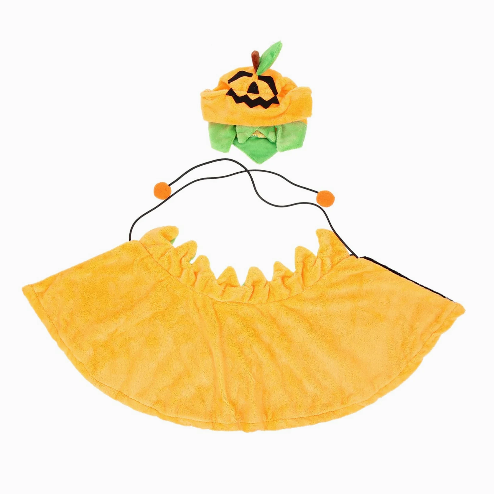 BESPORTBLE 3 Set Mantello Per Animali Domestici Mantello Di Halloween Per Animali Domestici Vestito Jack-o- Lanterna Per Costume Da Zucca Di Halloween Per Gatti Peluche