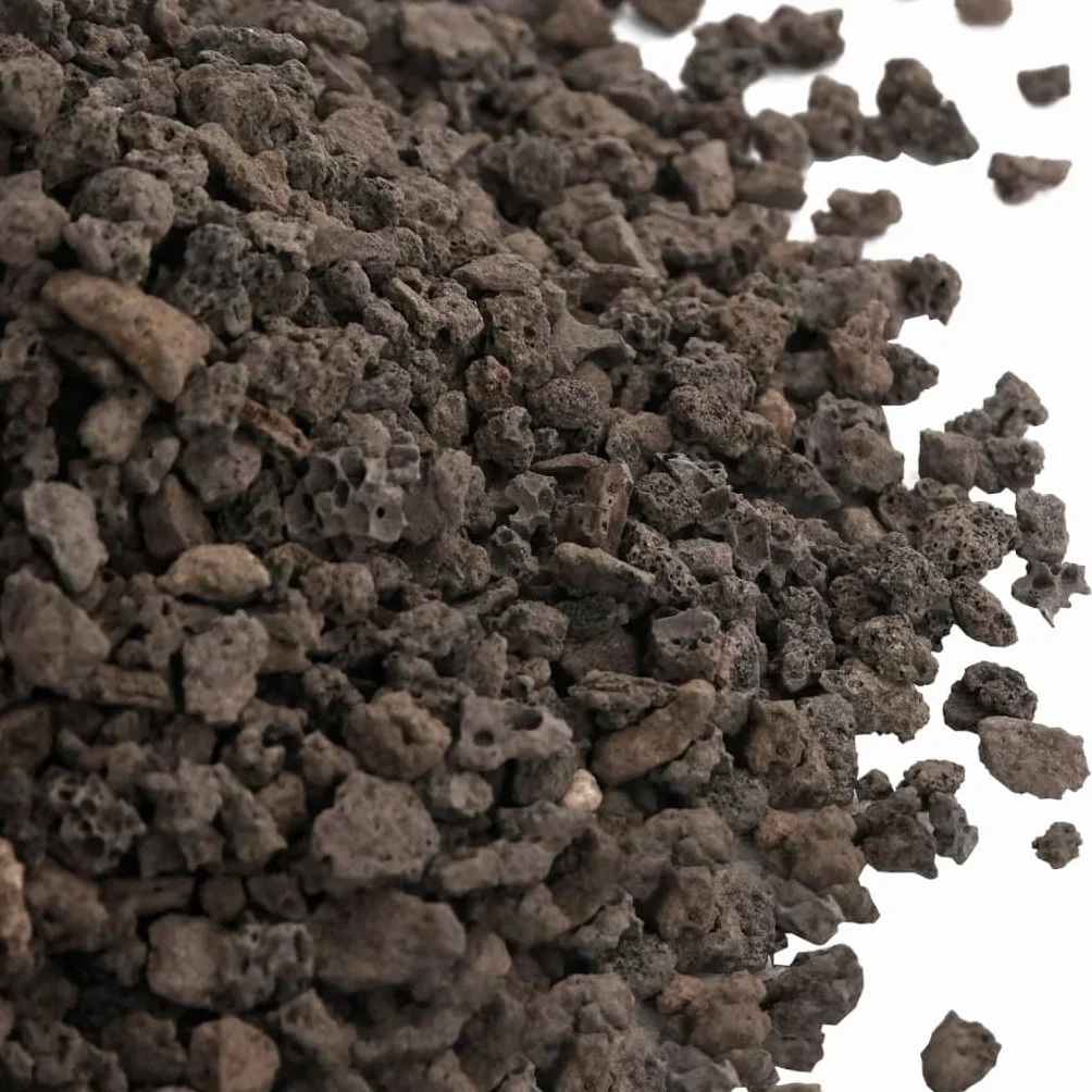 Ciottoli di basalto, 25 kg, nero, 5-8 mm, substrato decorativo per acquari, piante acquatiche, substrato per acqua dolce e acqua di mare