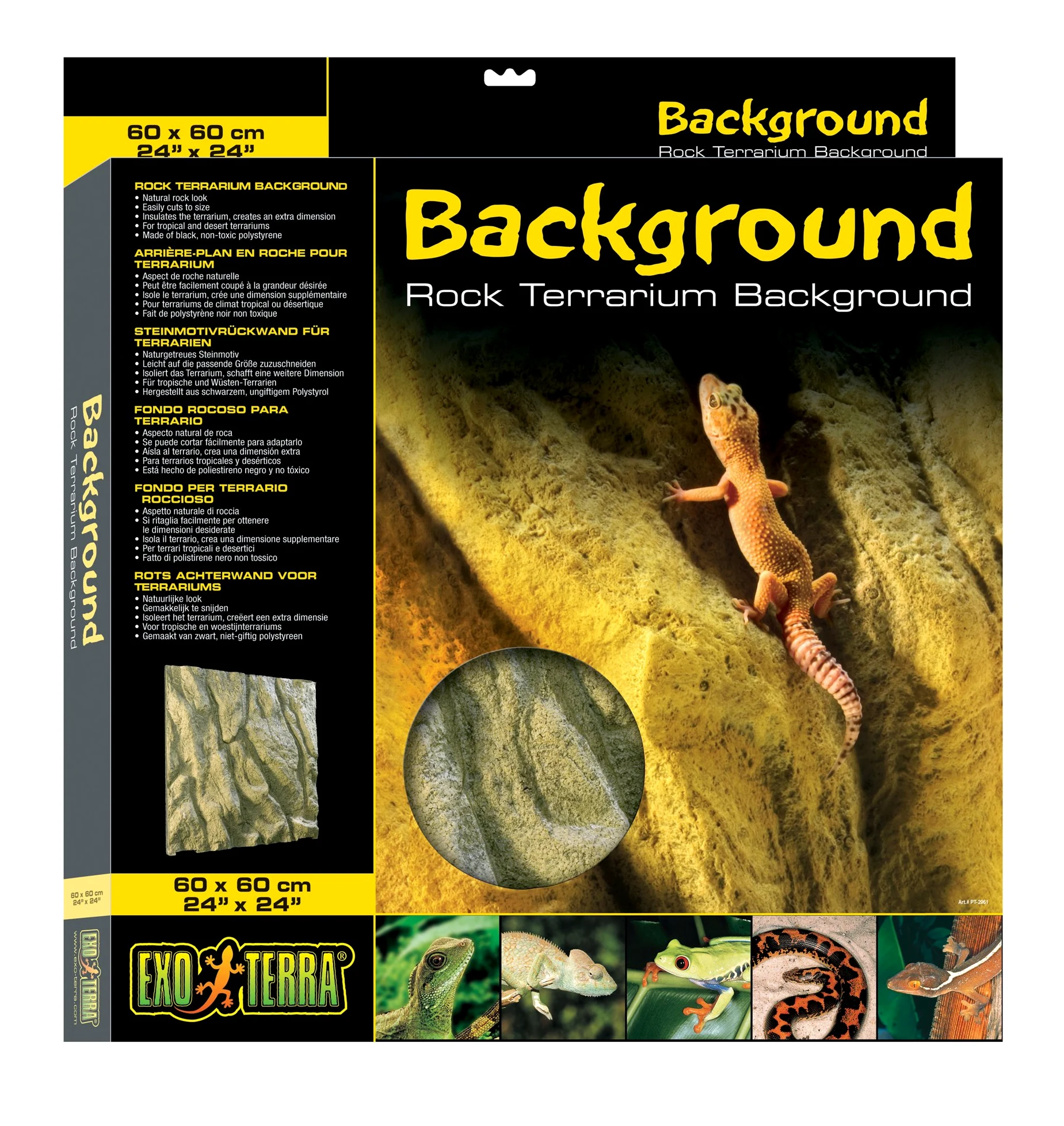 Exo Terra Pt2961 Steinmotivrück Muro Terrari 60 X Cm
