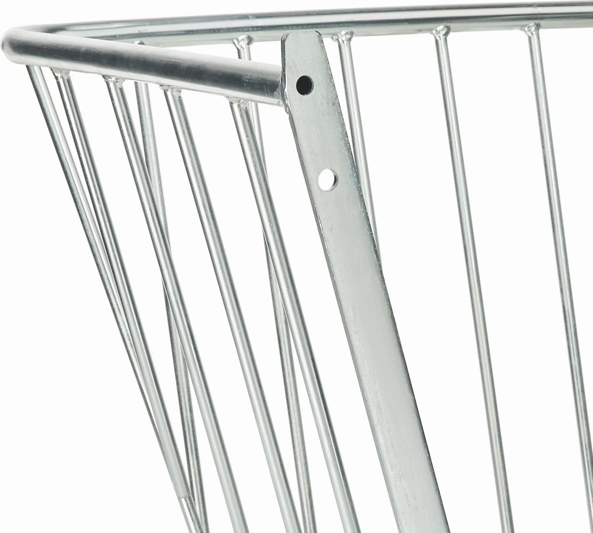 Kerbl Mangiatoia per Fieno, per Montaggio a Parete, 75,3x47,5x46,5cm, Metallo zincato, 1 Posto pasto, Distanza tra Le Barre 85mm, Spessore delle Barre 10mm