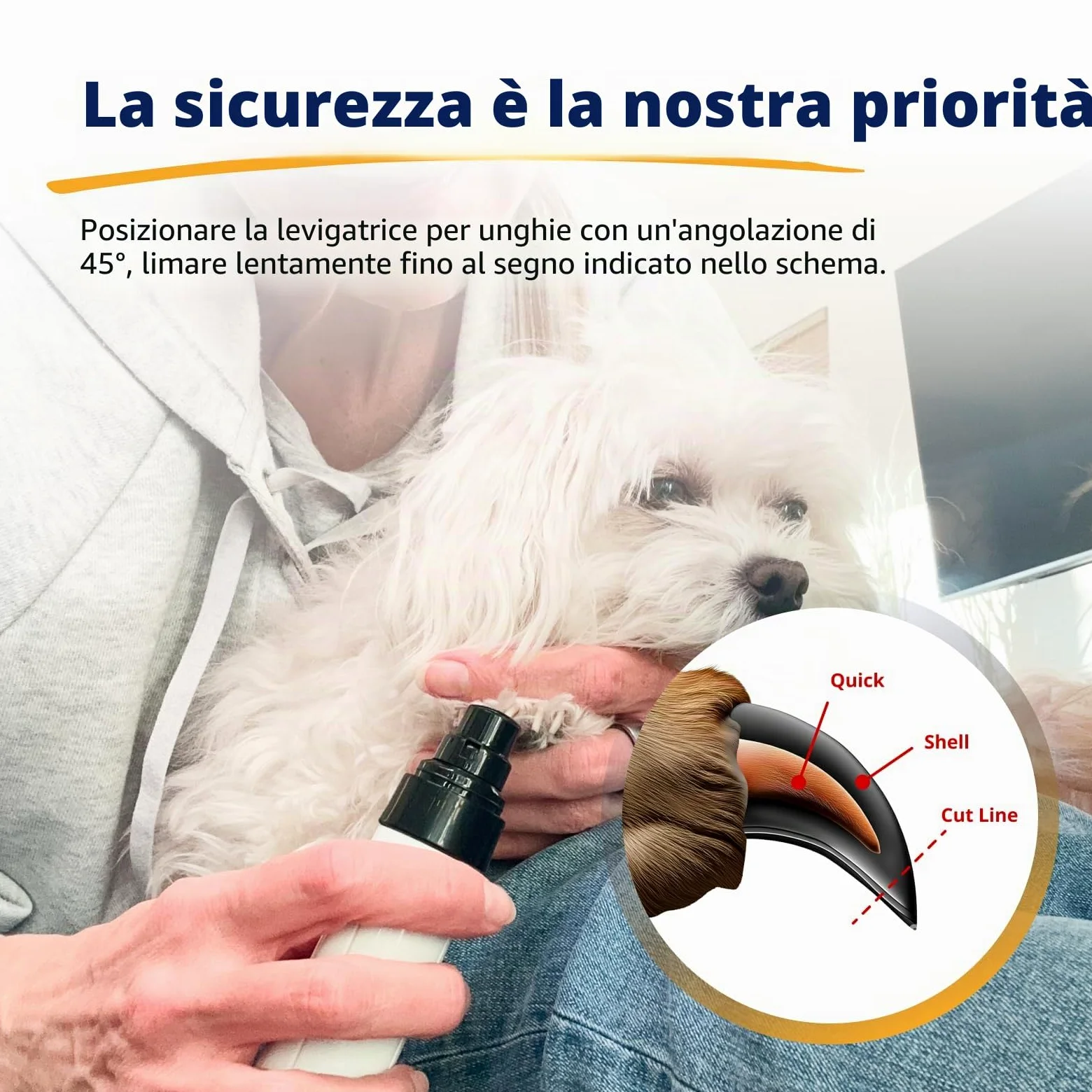 Silent Groom Pro Tagliaunghie per animali domestici | Tagliaunghie silenzioso per cani, gatti e altri animali | Toelettatura delle unghie sicura e senza stress, ideale per cani sensibili di