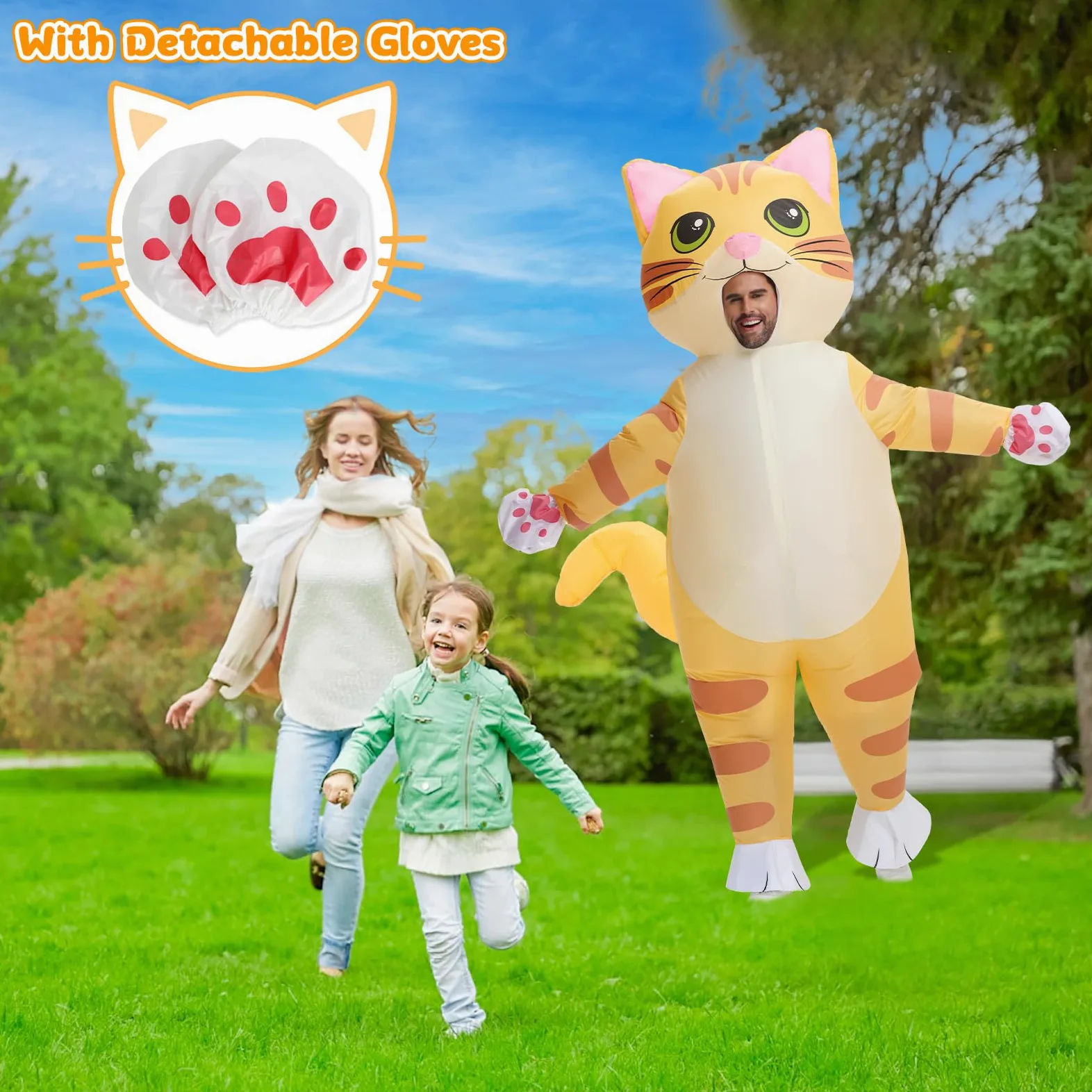 Spinosaurus Costume gonfiabile da gatto per adulti, costume natalizio gonfiabile per Halloween e Ringraziamento, costume da animale per donne e uomini