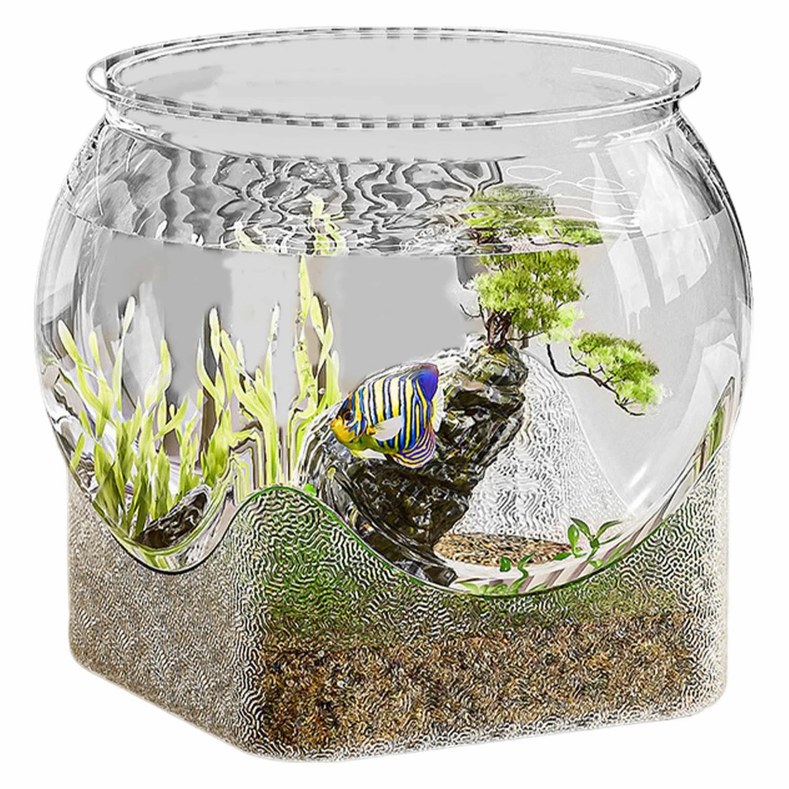 Aquariums Fish Bowls – Desktop Fish Tank | Clear Aquarium Fish Bowls | Piccoli acquari, Centrotavola vaso di fiori, Acquario da tavolo per tartarughe Betta Fish