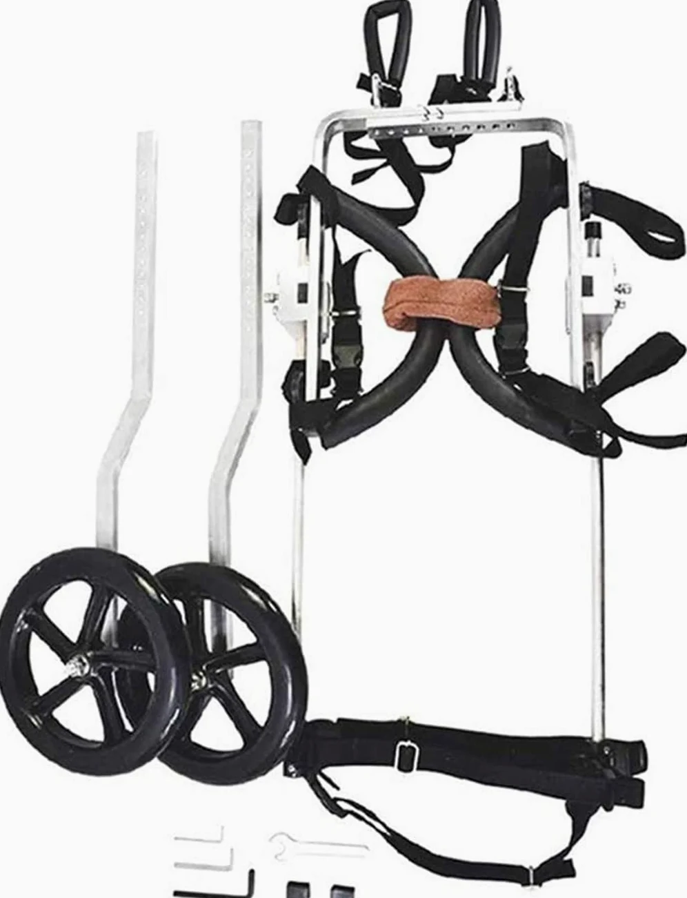 REMEK Passeggini Sedia A Rotelle Cane E Cuccioli per Zampe Posteriori Carrello per Cani Anziani Feriti Disabili per La Riabilitazione delle Zampe per 1~10 kg