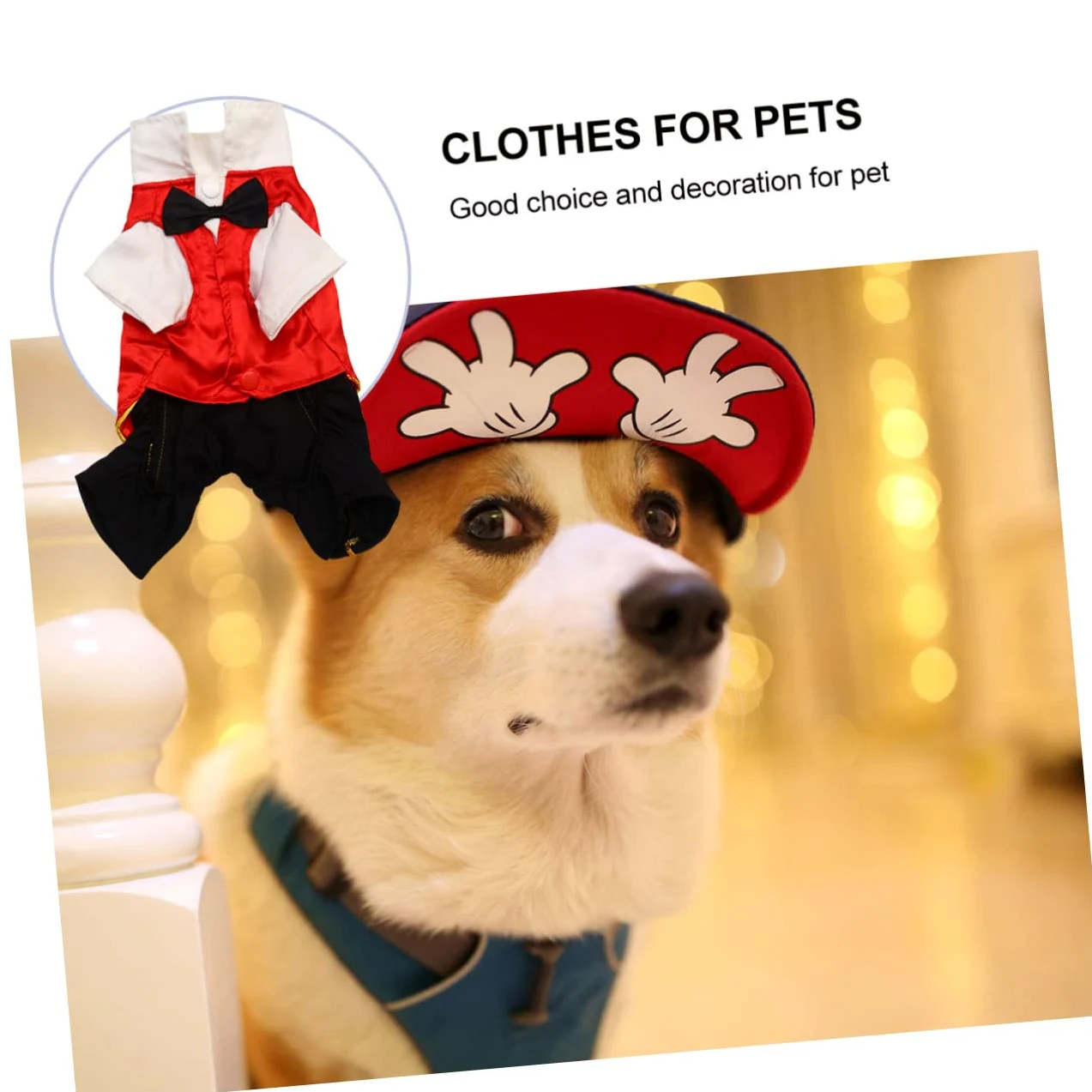 BESPORTBLE 2 Pezzi Costume Di Trasformazione Per Animali Domestici Vestiti Funky Costume Di Halloween Per Animali Domestici Da Sanguisuga Per Vestiti Per Cani Da Compagnia Forniture