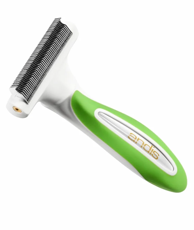 Andis Premium - Rastrello per depilazione a Denti Fini, Colore: Verde