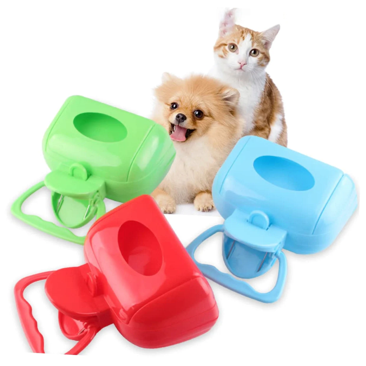 INOOMP 3 Pz spatola per Cani Raccogliere Animali Domestici in Container Animali Domestici Pala per Cani petg aqpet Paletta di Cane Raccolta delle feci degli Animali Domestici