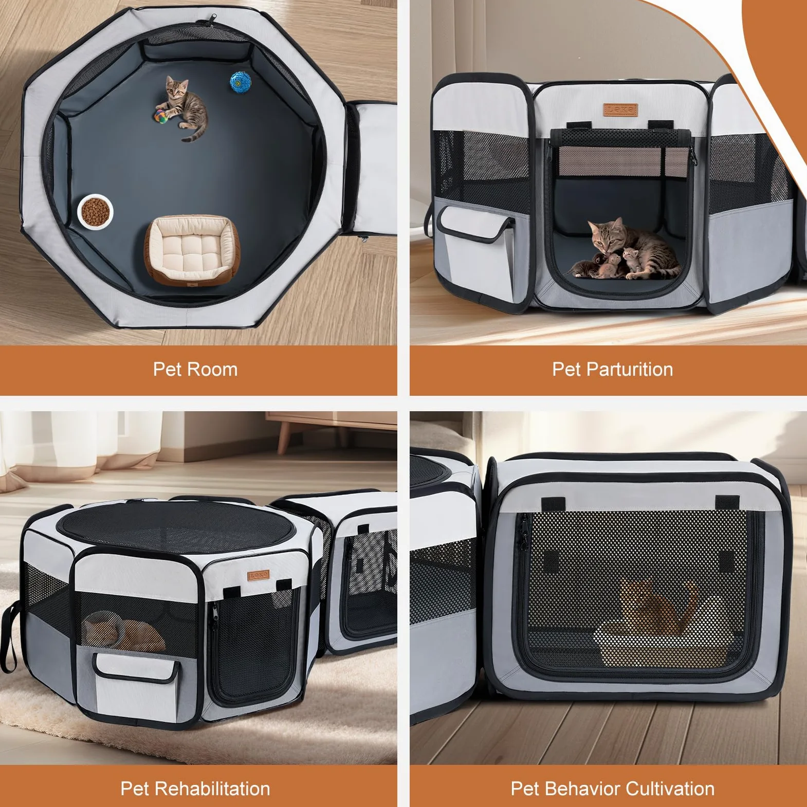 Beccucciolo pieghevole, 155 x 48 cm, portatile, 2 in 1, per interni ed esterni, box per cani con borsa per il trasporto per gatti, cuccioli e piccoli animali, utilizzabile separatamente