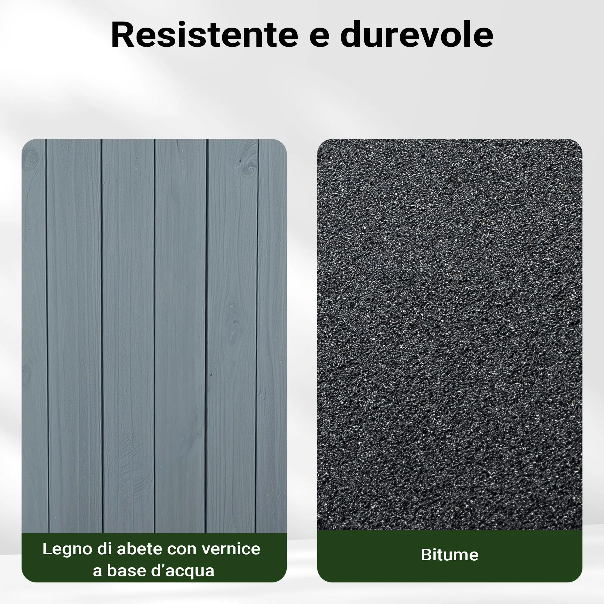 Cuccia per cani Luxus XL con patio in legno per uso esterno
