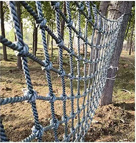Rete da arrampicata 1 x 6 m – Rete di sicurezza per parco giochi all'aperto e scala di corda per casa sull'albero, divertimento in giardino e attività