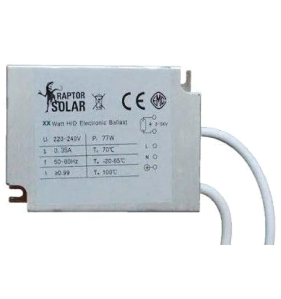 SolarRaptor - Alimentatore elettronico per lampade HID da 70 W, Alimentatore per faretti HID Fino a 70 W