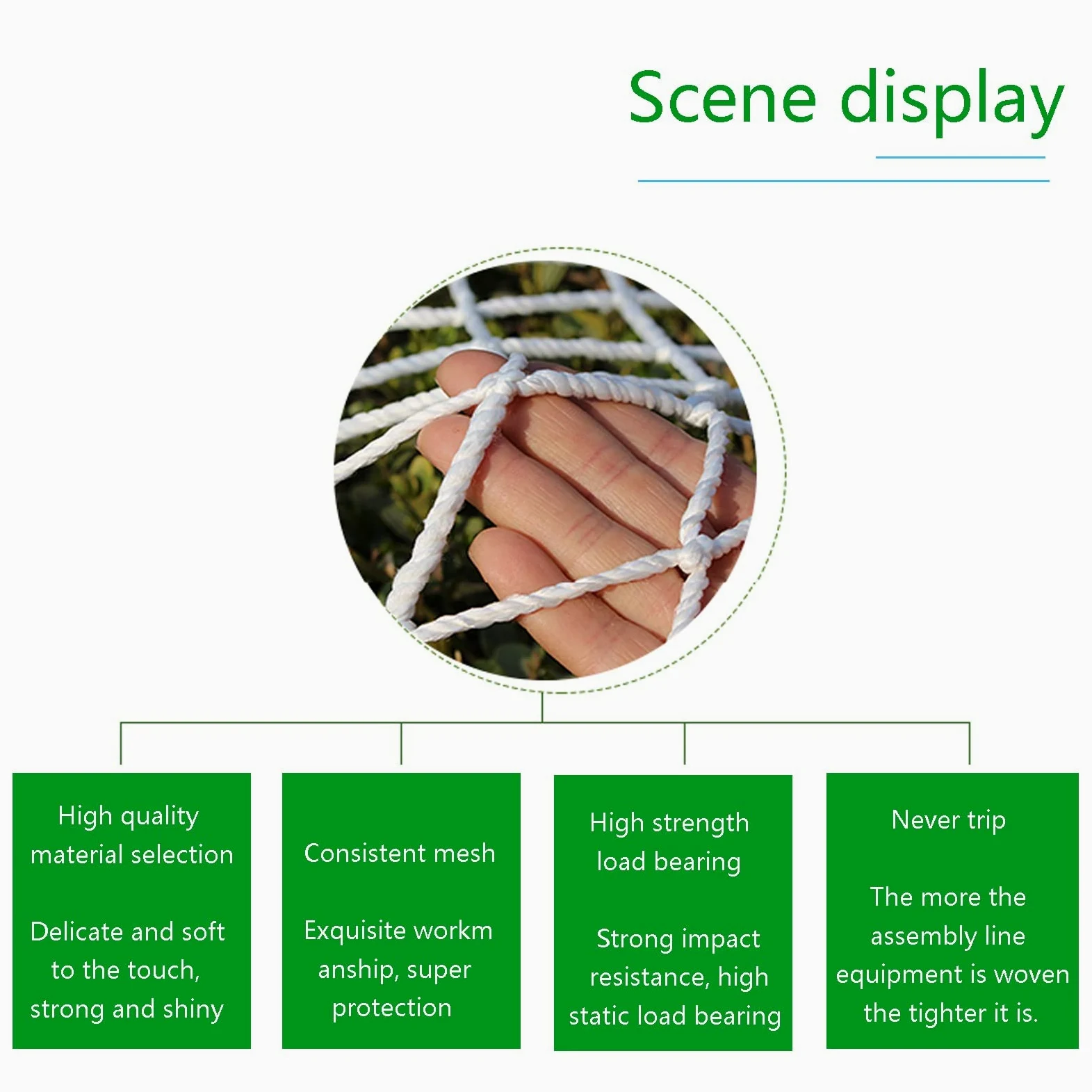 Rete di sicurezza bianca per scale, protezione anticaduta per bambini, ponte sospeso, 1 x 9 m, soluzione durevole e sicura per la sicurezza delle scale