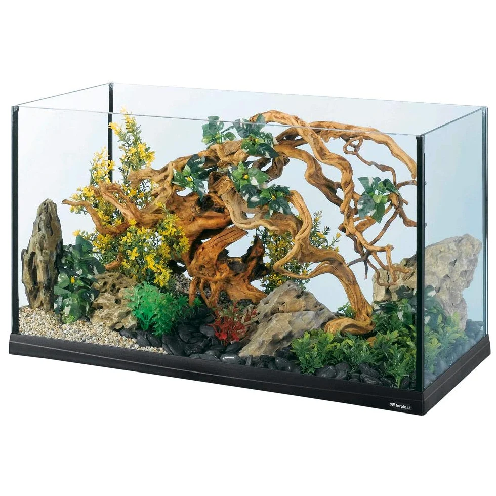 Hydor Acquario TANK 80, Vasca in Vetro, Robusto e Resistente, Capacità 120 L, 81.5 x 36 x h 45.5 cm