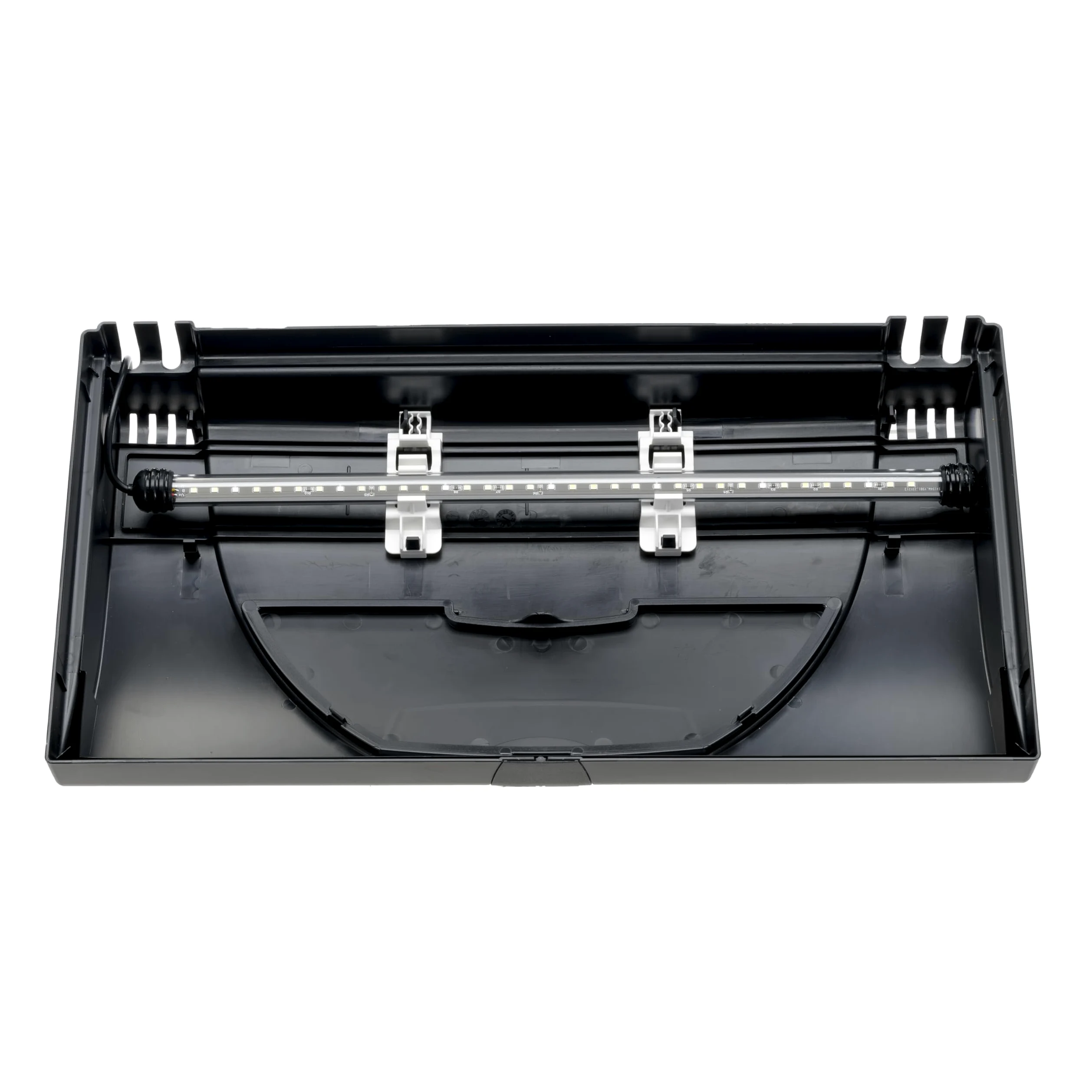 Hydor Acquario 40 Litri in Vetro per Pesci Tropicali o d'Acqua Dolce, Include: Lampada LED, Filtro Interno a 2 stadi per acqua cristallina, Riscaldatore, 52 x 27 x h 36 cm. Nero
