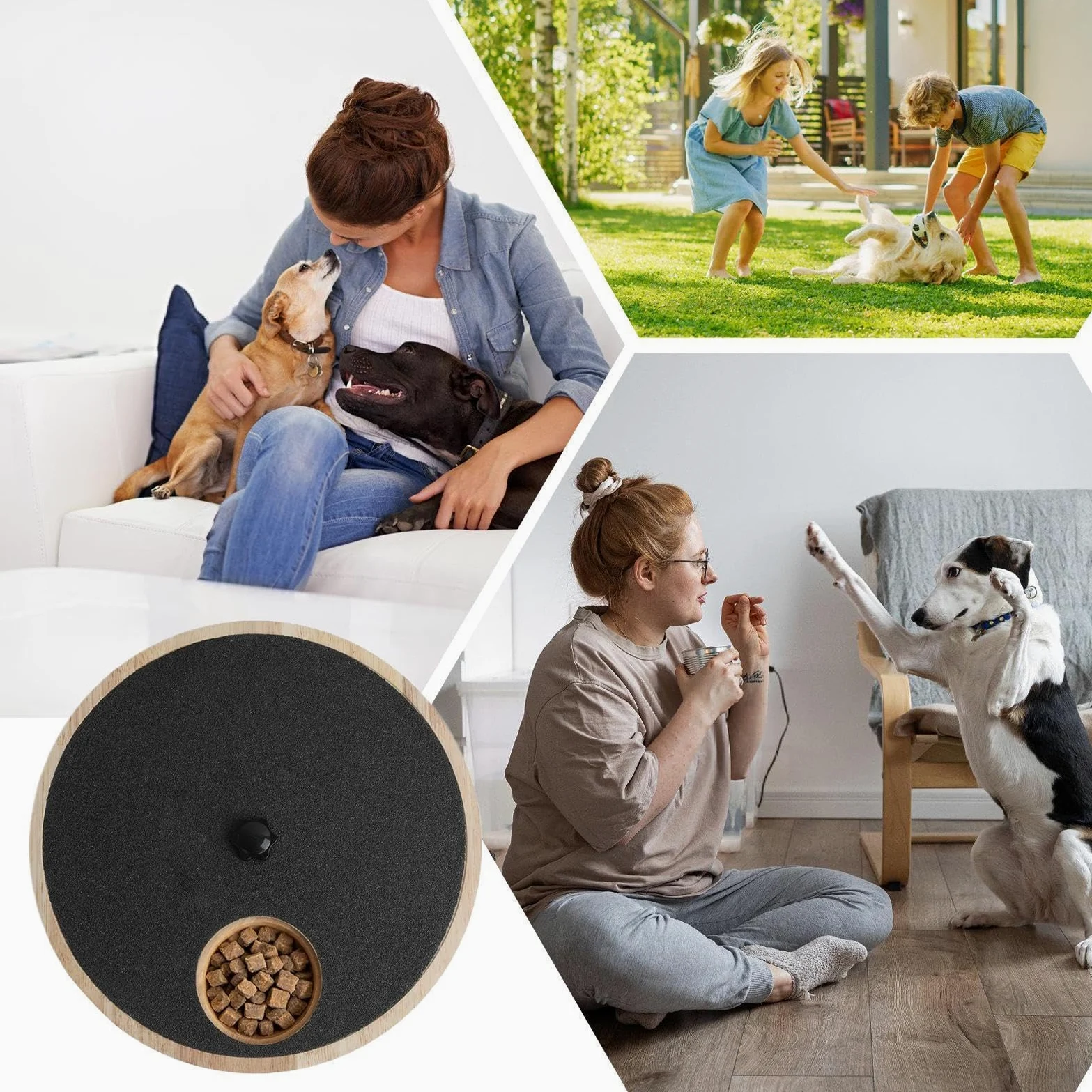 Tagliaunghie per Cani a Rotazione Gadget in legno per arricchimento | Giocattolo per Unghie Cane Adatto per cuccioli, razze piccole e grandi, camera da , balcone,