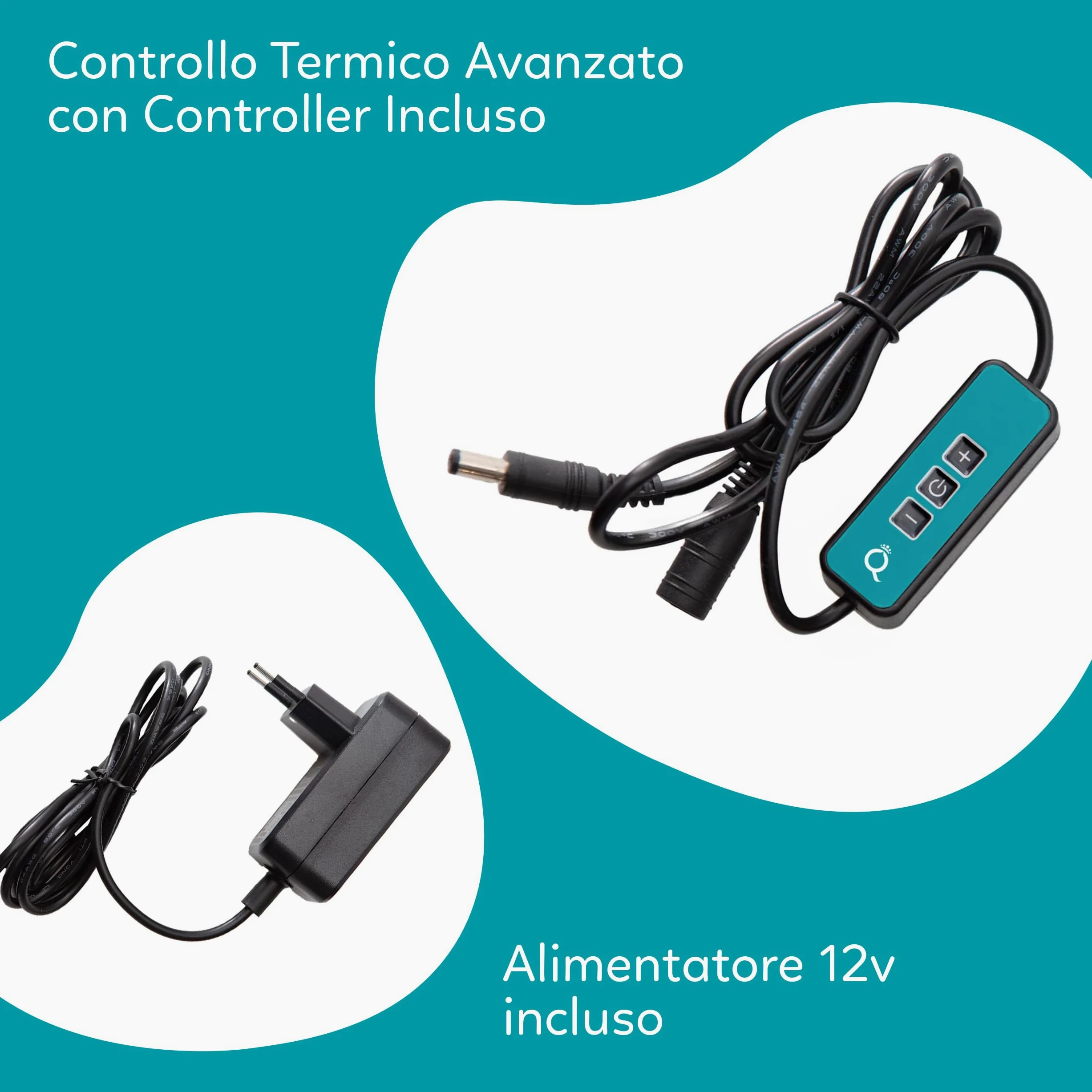 AQPET FROSTLINE Sistema Ventole di Raffreddamento per Acquari Fino a 120 Litri per Acquari d’Acqua Dolce e Marina, Incluso Controller, Ventole orientabili, 6 Elementi