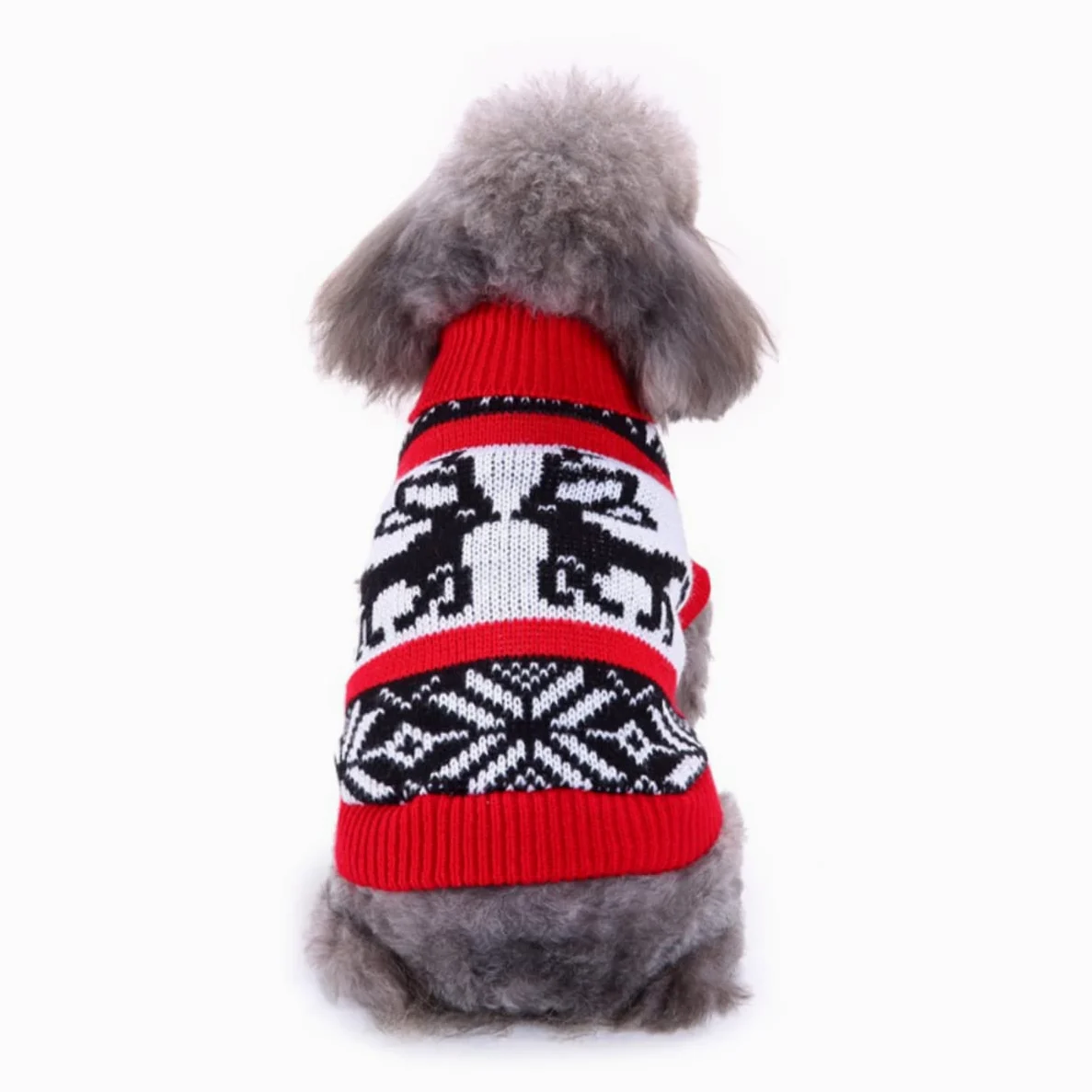 BESPORTBLE 3 Pezzi di Maglione per Animali Domestici Abbigliamento Festivo per Animali Maglione A Collo Alto per Animali Domestici Vestiti Invernali per Cani Maglione Lavorato A Maglia
