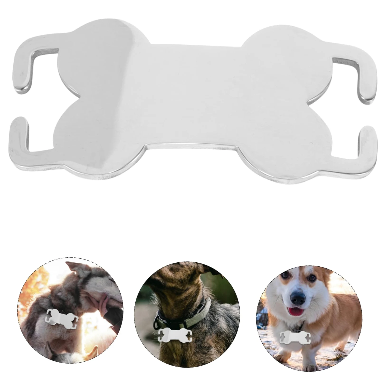HANABASS 30pezzi Medagliette Acciaio Inossidabile Per Cani e Gatti Targhette Personalizzabili Forma Di Osso Per Animali Domestici Accessori Pratici e Versatili Per Identificazione Pet