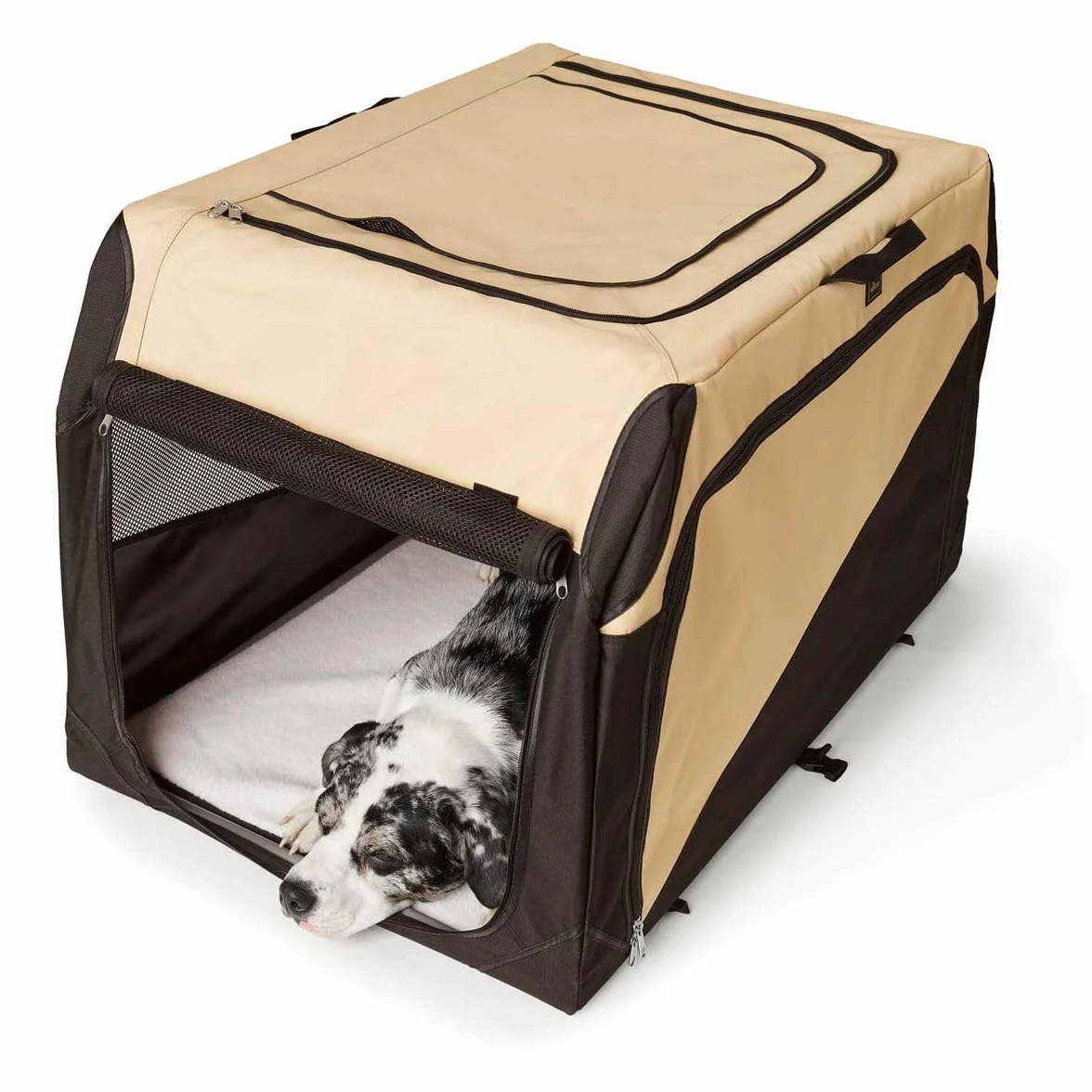 HUNTER Box transportino per Cani Gr. Lbeige/Nero