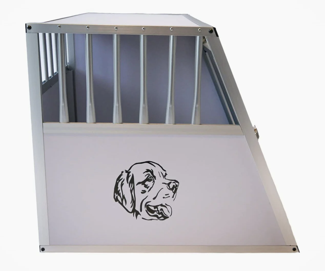 Doghead Trasportino per cani in alluminio, 95 x 75 x 63 EG Comfort, trasportino per cani