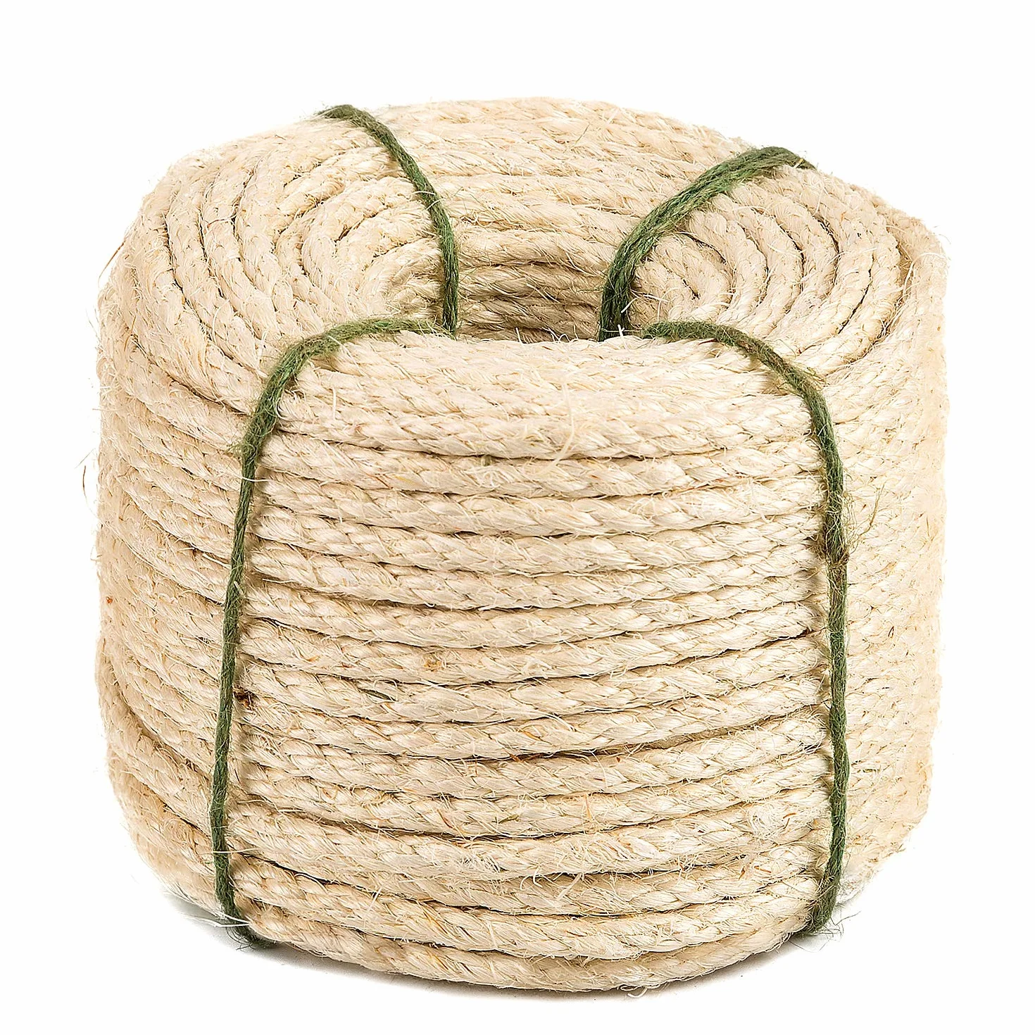 Yangbaga - Corda di sisal Naturale, 8 mm, Ricambio Corda, Accessorio Ideale per sostituire Pali dell'albero per Gatto, Palline Giocattolo in sisal Inclusi