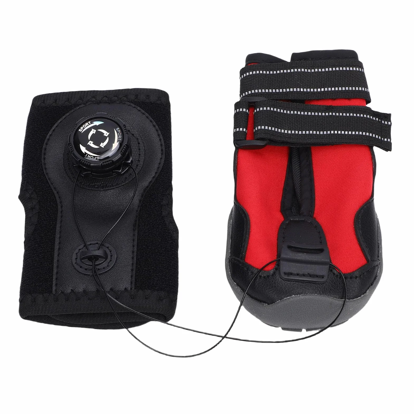 Fockety Tutore per Piede Cadente, Protezione per il Piede dello Stivale per Cani con Fondo Traspirante e Antiscivolo, Scarpe Correttive per Cani per Sollevare in Sicurezza le Dita dei (XL)