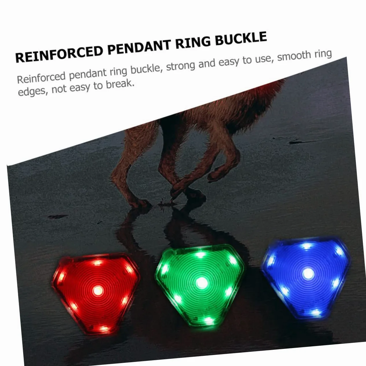 ERINGOGO Luce di Sicurezza per Animali Domestici Luce Notturna per Lampada da Passeggio per Esterni di Sicurezza LED di Avvertimento per Animali Domestici