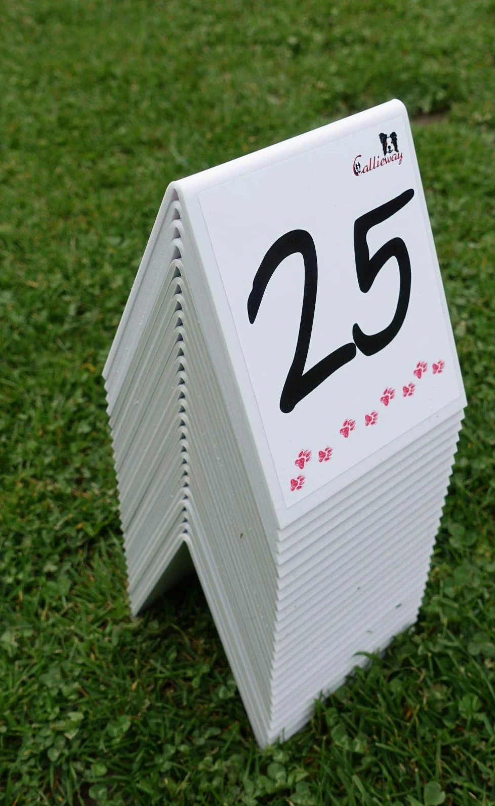 Numeri di parcours/numeri Rally Obedience – Set/Targhe – Set numerato 1 – 25