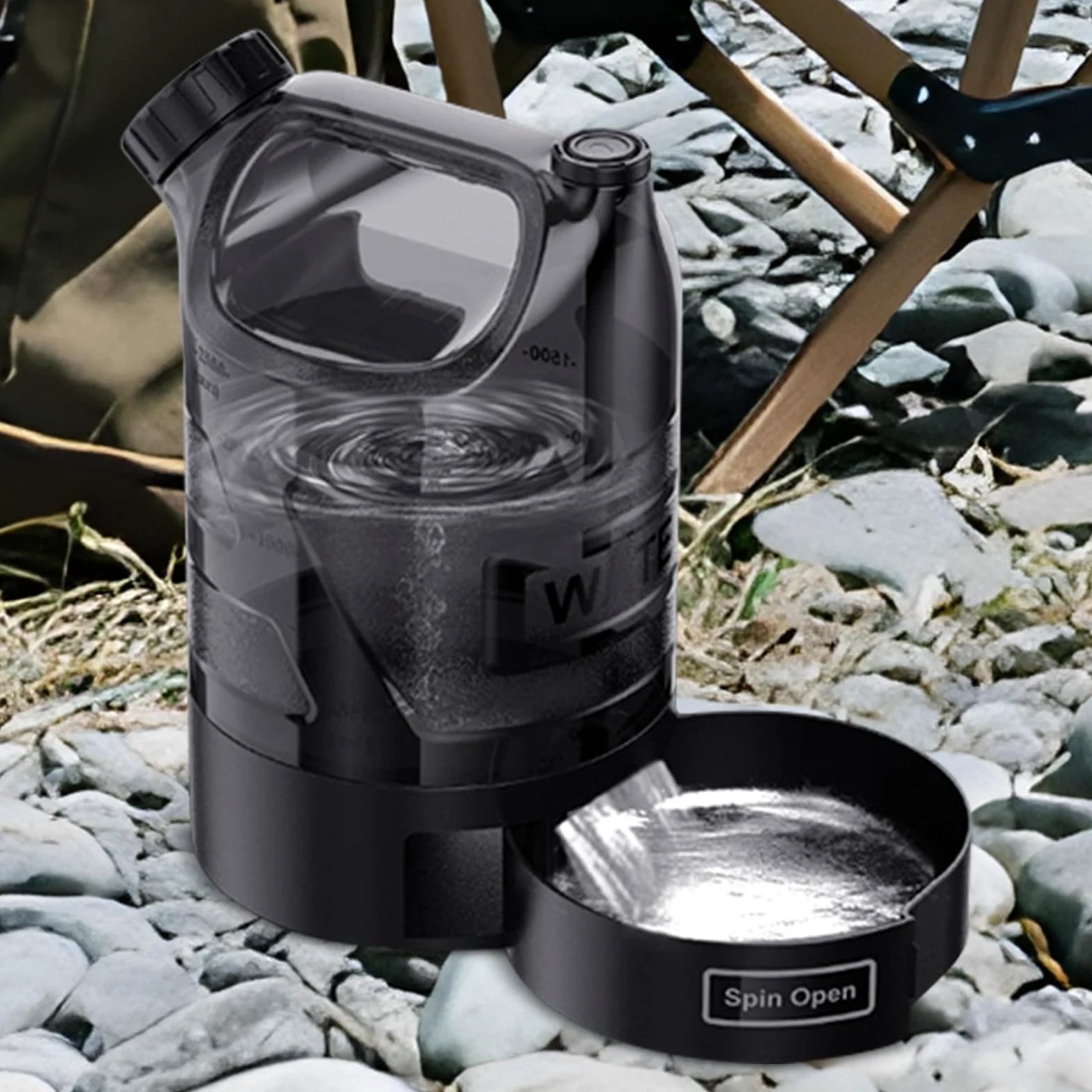 Borraccia Portatile Per Cani Dispenser Acqua Per Cani Da Passeggio | Bottiglia Antigoccia per Vacanze, Escursioni, Campeggio e Spiaggia