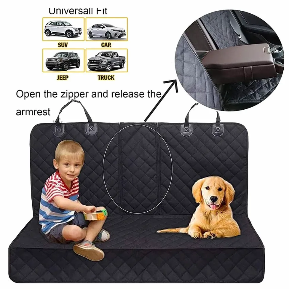 Coprisedile Auto per Cani per Jeep Cherokee Compass Commander Gladiator, Coprisella Sedile Posteriore Impermeabile Antigraffiato Viaggiare Protezione Accessori